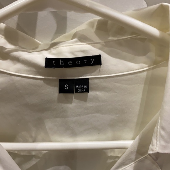 Theory white blouse - Picture 2 of 3